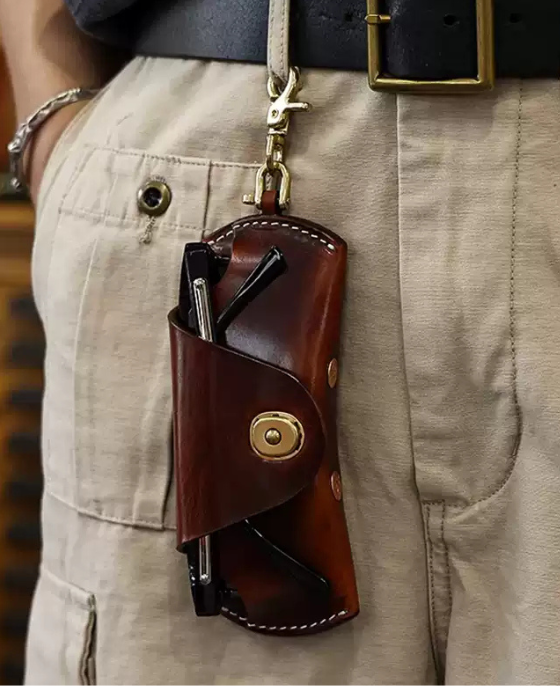 SleekGuard Sunglasses Sleeve | Premium Leather Case