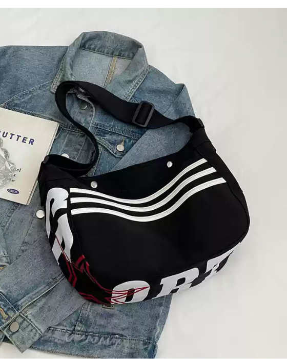 AeroFlex Canvas Stripes Crossbody Bag