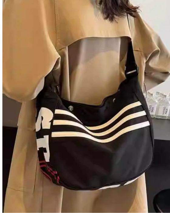 AeroFlex Canvas Stripes Crossbody Bag