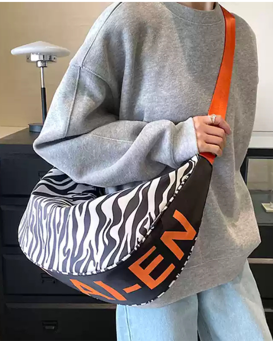 Pop Drop Zebra Print Crossbody Bag